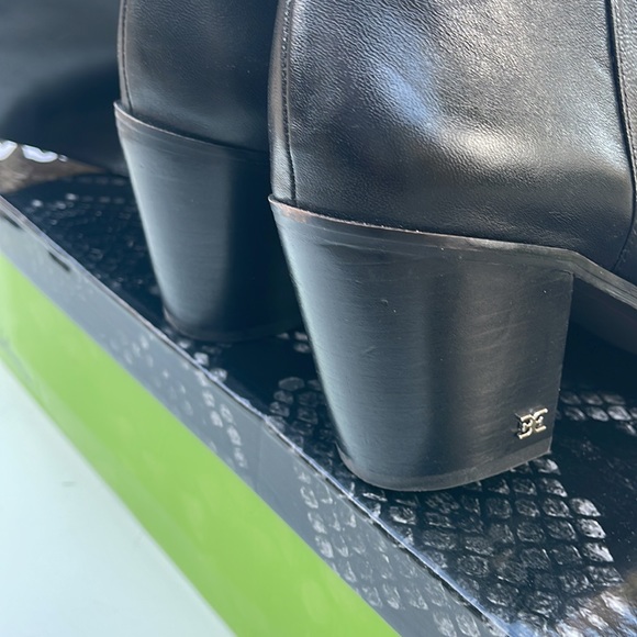 Sam Edelman Lindsey Black Leather Boots - Picture 6 of 7